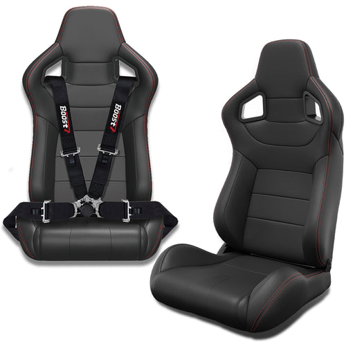 Kylight Universal Hvi SeriesBlack And Grey PVCLeather And Fabric FactoryCustomized Sports CarRacing Seat